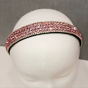 Sparkly Rhinestone Headband Fashionista Chic Bold Bridal Summer Fun Barbiecore